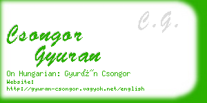 csongor gyuran business card